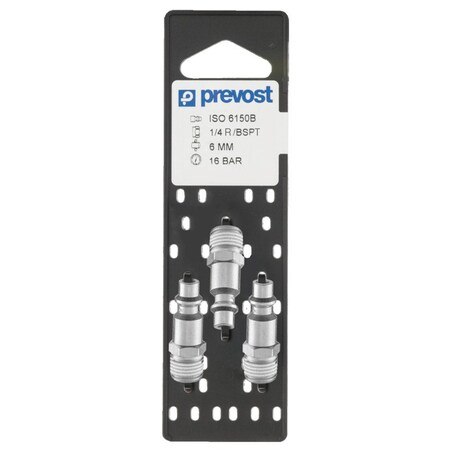 Prevost 1/4in Passage x 1/4in MN Industrial Nitrided Steel Plug - 3 Pack IRP 066251P3